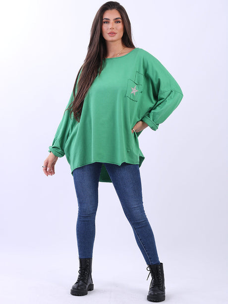 Lagenlook Cotton Tunic Top