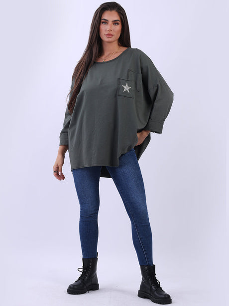 Lagenlook Cotton Tunic Top