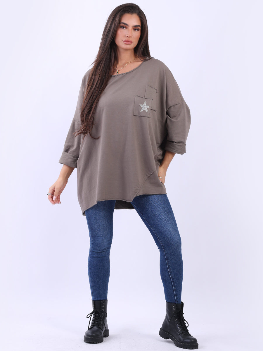 Lagenlook Cotton Tunic Top