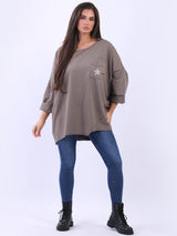 Lagenlook Cotton Tunic Top