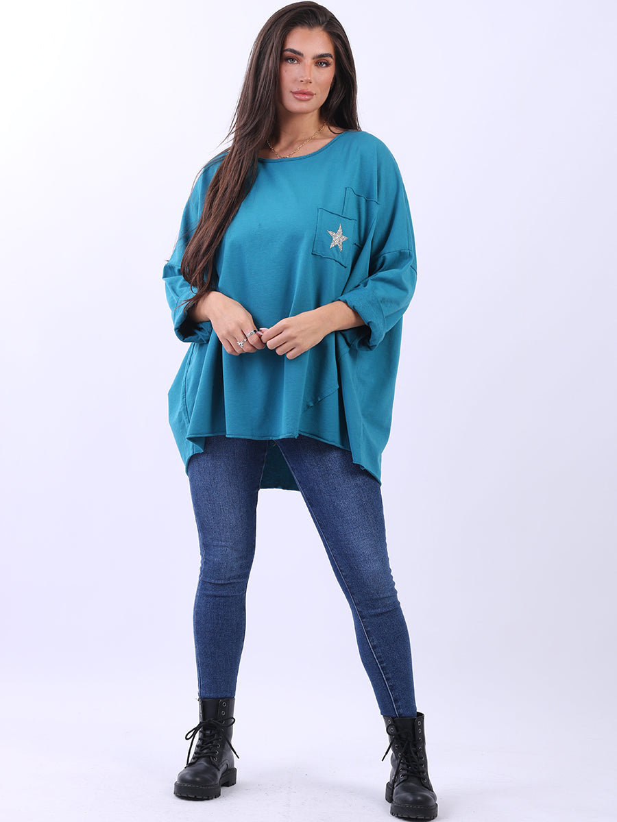 Lagenlook Cotton Tunic Top