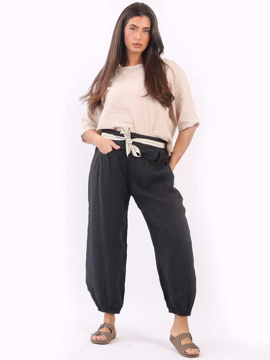 Plain Linen Trouser