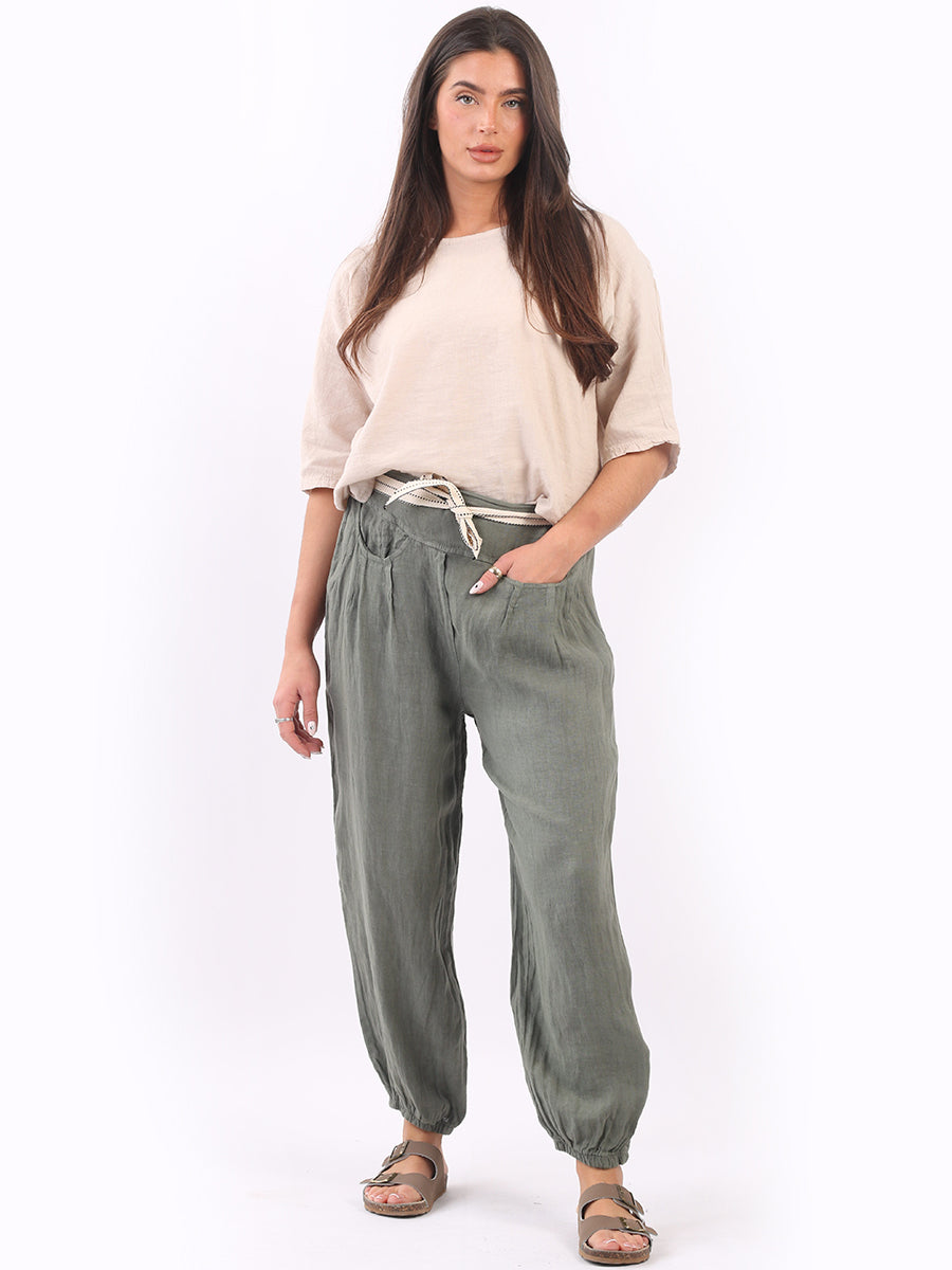 Plain Linen Trouser