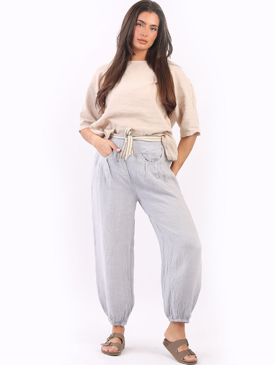 Plain Linen Trouser