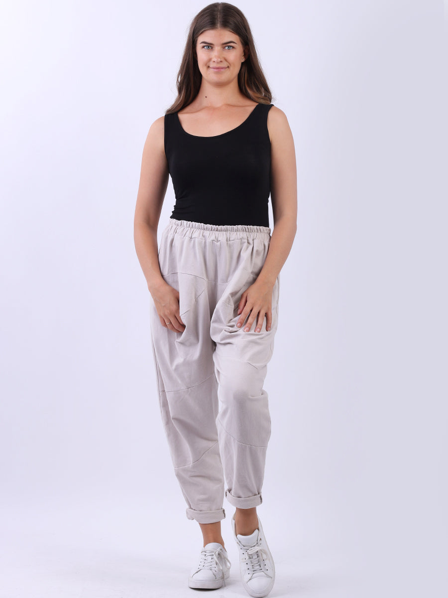 Plain Ctton Trouser Beige