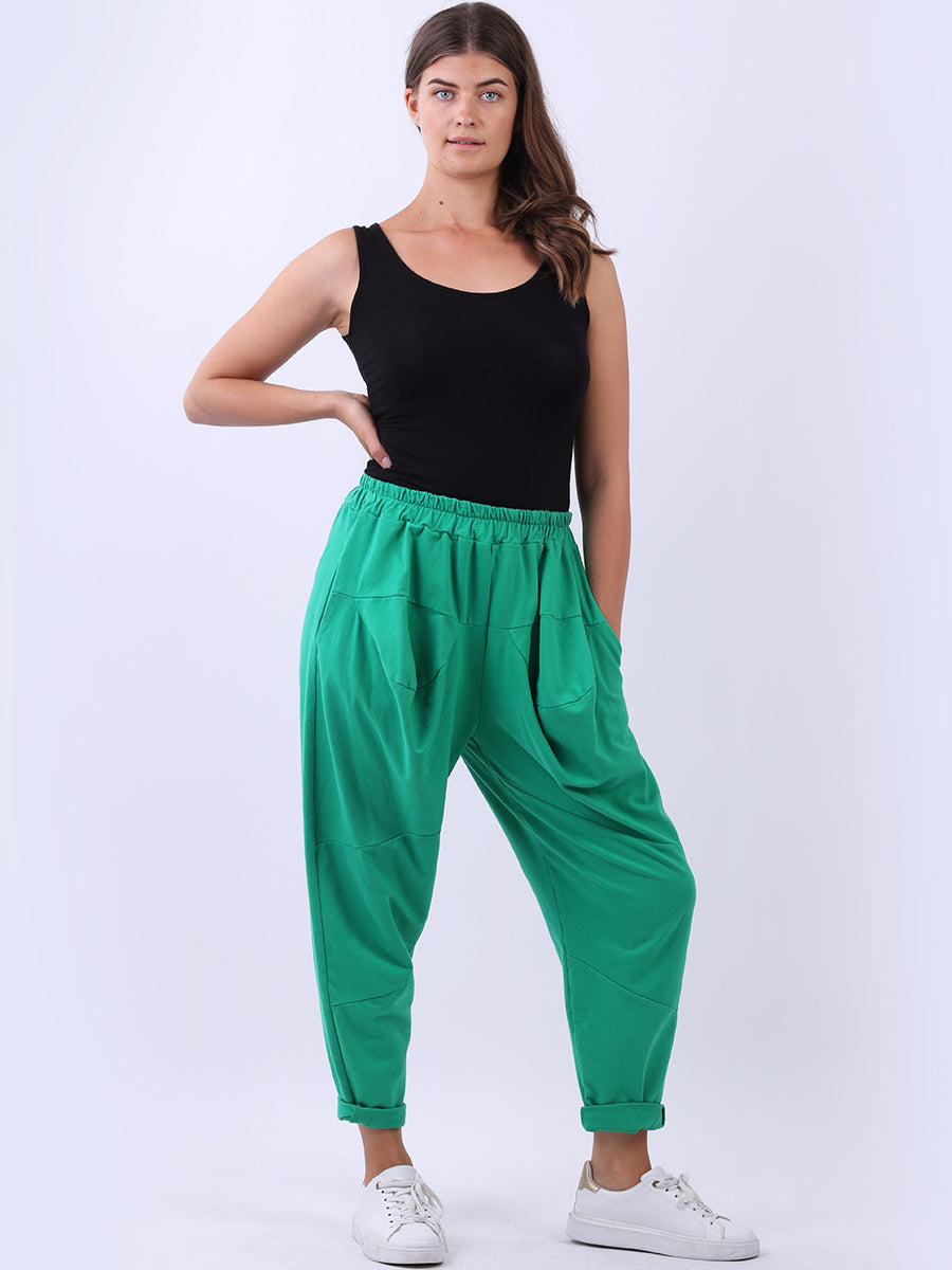 Plain Ctton Trouser Green