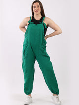 Italian Plain Linen Dungaree