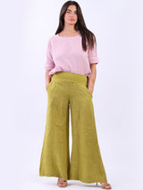 Causal Linen Wide Leg Women Palazzo