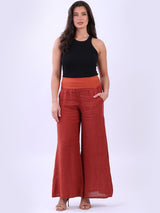 Causal Linen Wide Leg Women Palazzo