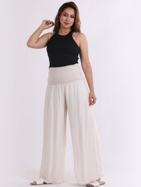 Silk Wide Leg Oversized Palazzo Pant