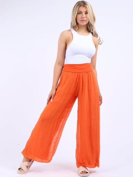 Silk Wide Leg Oversized Palazzo Pant