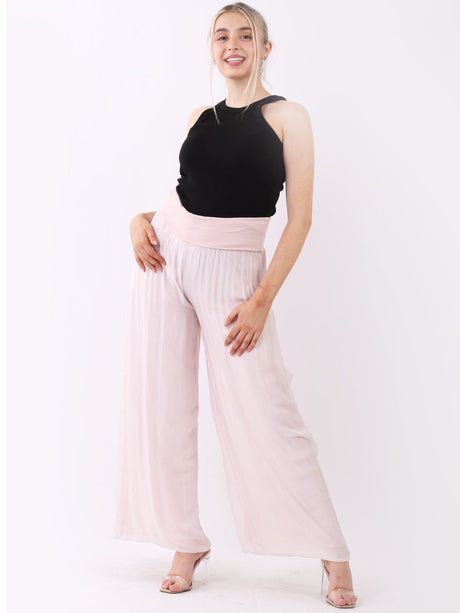 Silk Wide Leg Oversized Palazzo Pant