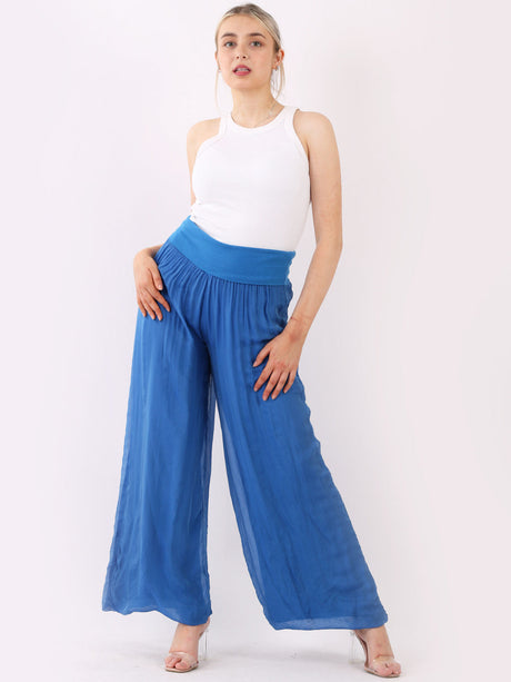 Silk Wide Leg Oversized Palazzo Pant