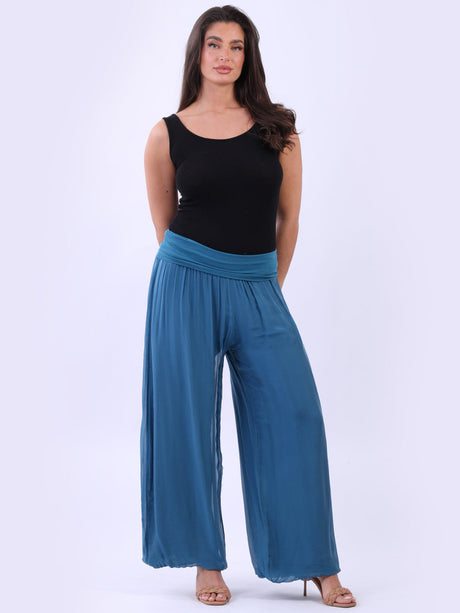 Silk Wide Leg Oversized Palazzo Pant