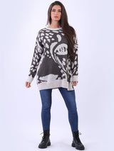 Plus Size Wool Knitted Jumper