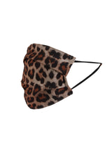 Leopard Print Pleated Cotton Face Mask (PACK OF 5)