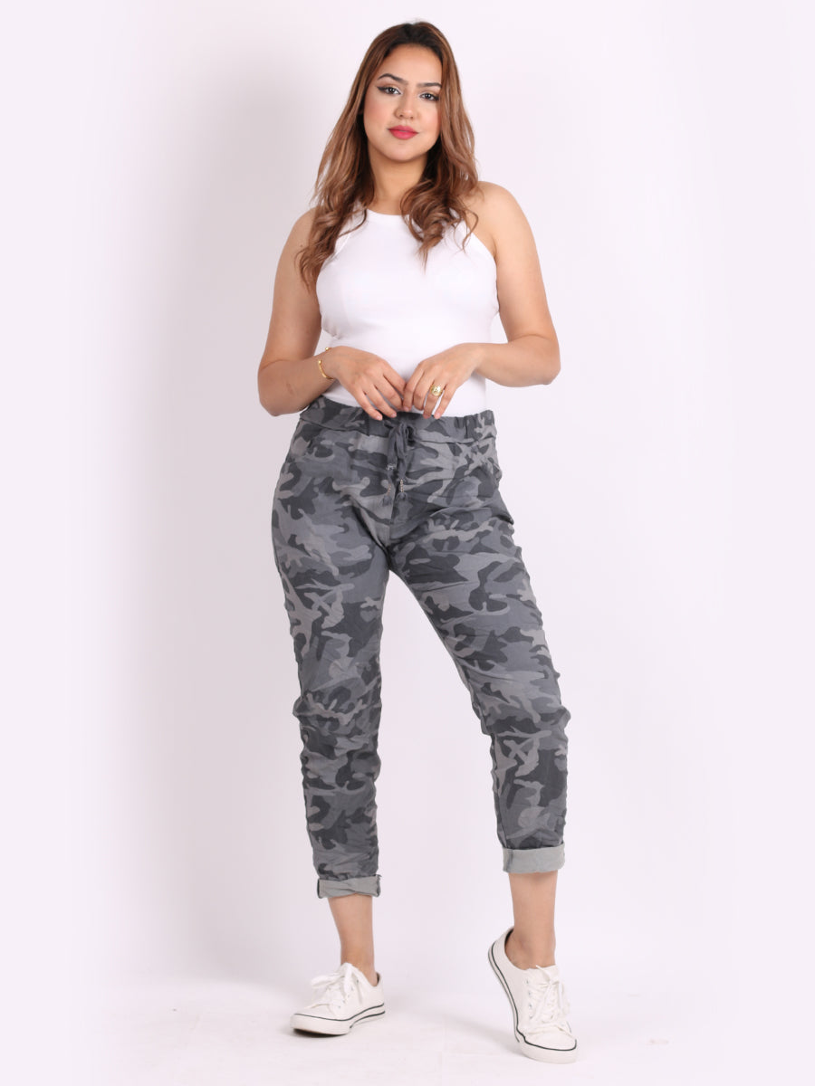 Ladies Camouflage Relaxed Fit Magic Pants