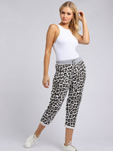 Ladies Leopard Print Cotton Relaxed Fit Pant