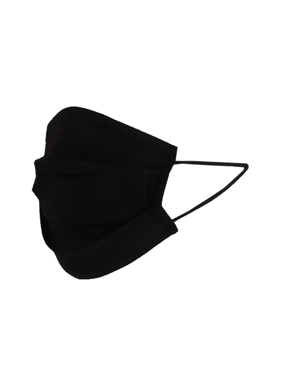 Plain Pleated Cotton Face Mask (PACK OF 5)
