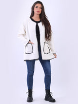 Oversized Teddy Woolen Blazer Jacket