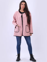 Oversized Teddy Woolen Blazer Jacket