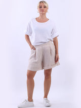 Oversized Linen Short