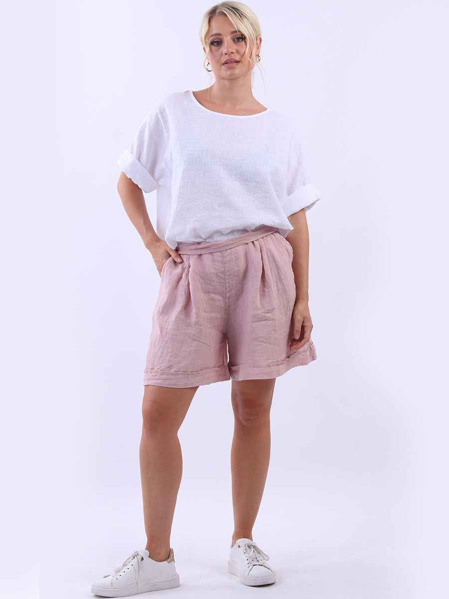 Oversized Linen Short