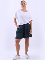 Oversized Linen Short