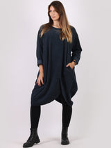 Cotton Corduroy Cocoon Dress