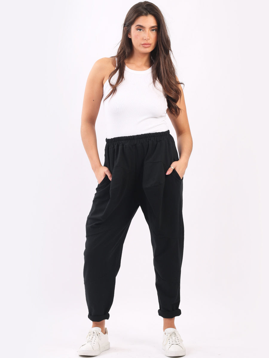 Plain Ctton Trouser Black