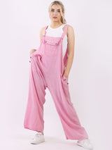 Plain Linen Wide Leg Pabo Jumpsuit