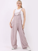 Plain Linen Wide Leg Pabo Jumpsuit