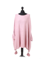 Plain Plus Size Batwing Tunic Poncho