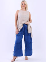 Linen Wide Leg Ladies Pant