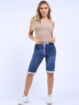 Casual Plain Ladies Cotton Shorts