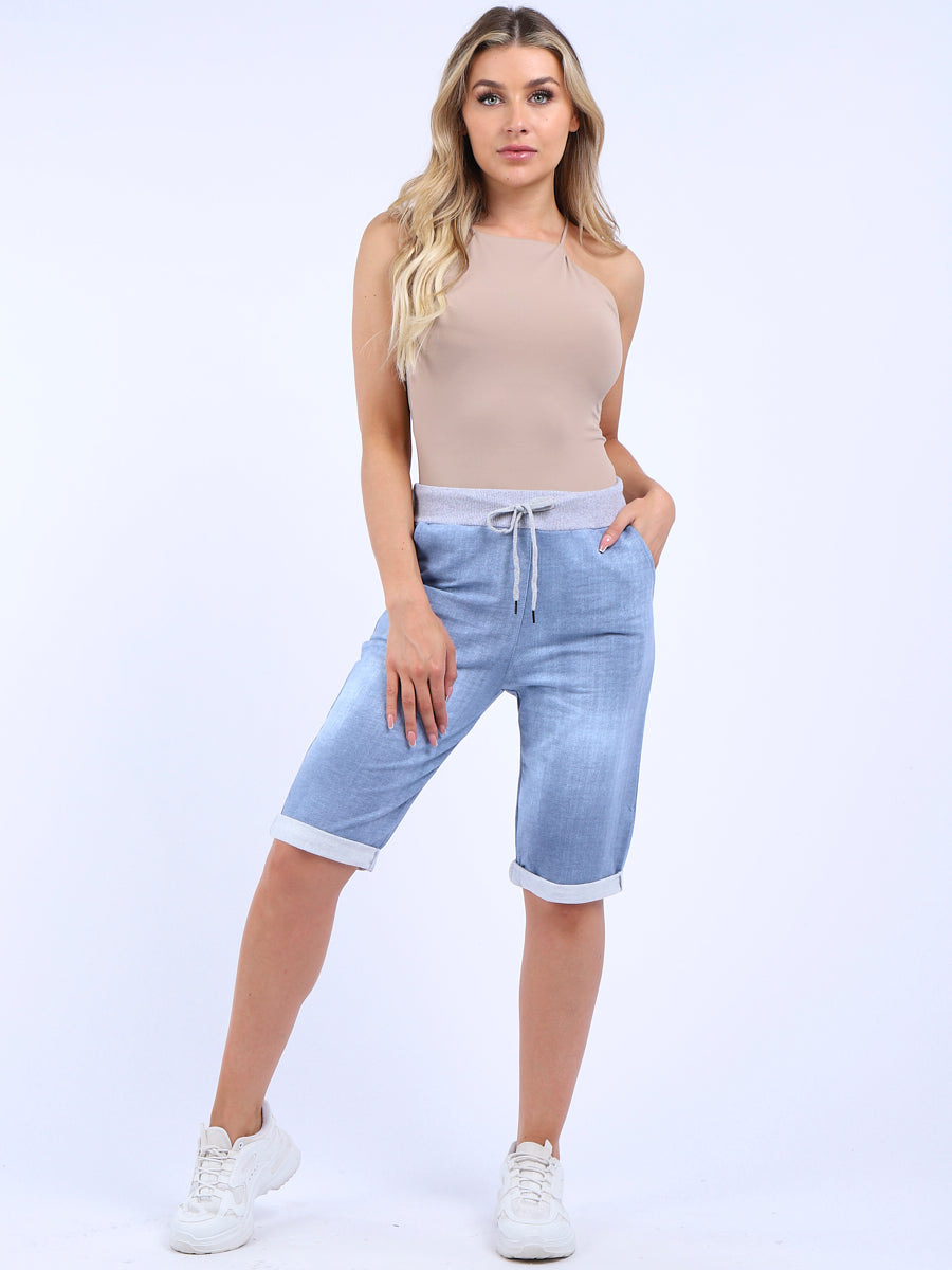 Casual Plain Ladies Cotton Shorts