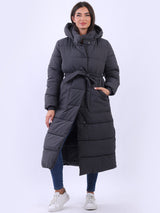 Made In Italy Women Oversized Puffer Padded Hoodie Coat