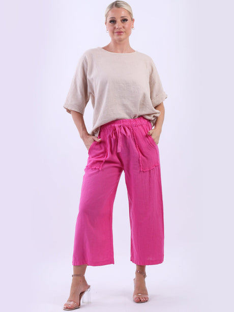 Linen Wide Leg Trouser