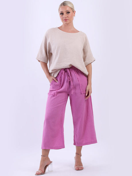 Linen Wide Leg Trouser