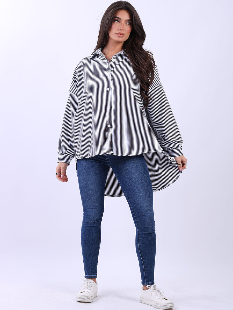 Ladies Cotton Shirt Black