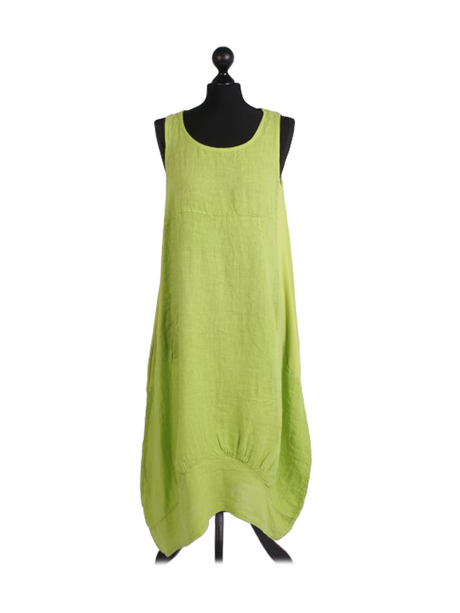 Ladies Linen Balloon Tank Dress