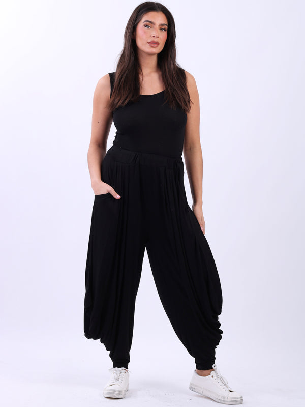 Oversized Jersey Harem Pant