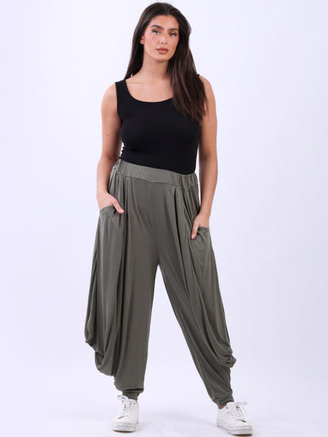 Oversized Jersey Harem Pant