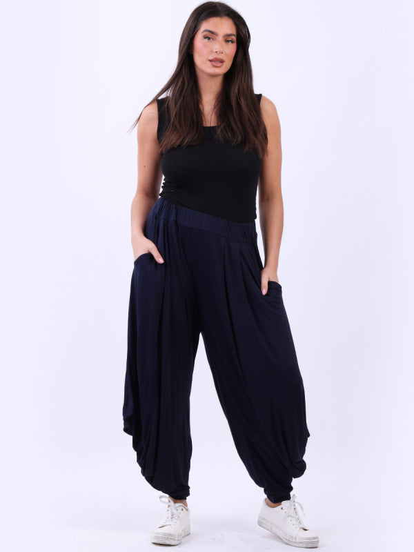 Oversized Jersey Harem Pant