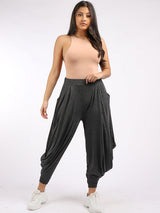 Oversized Jersey Harem Pant