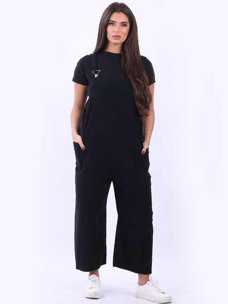 Cotton Corduroy Oversized Jumpsuit