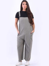 Cotton Corduroy Oversized Jumpsuit