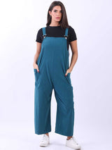 Cotton Corduroy Oversized Jumpsuit