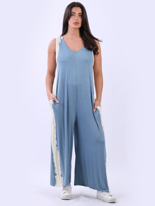 Women Oversized Tie And Dye Jumpsuit