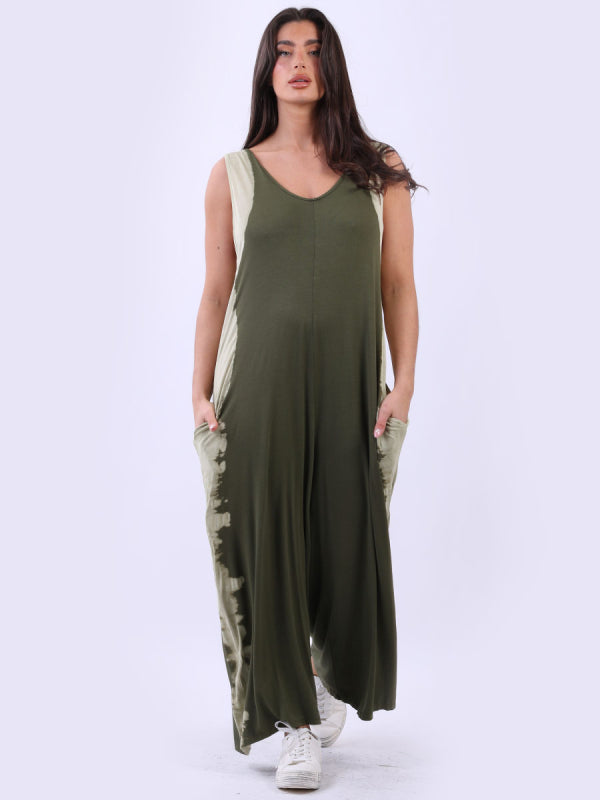 Women Oversized Tie And Dye Jumpsuit